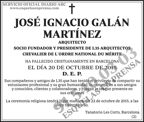 José Ignacio Galán Martínez